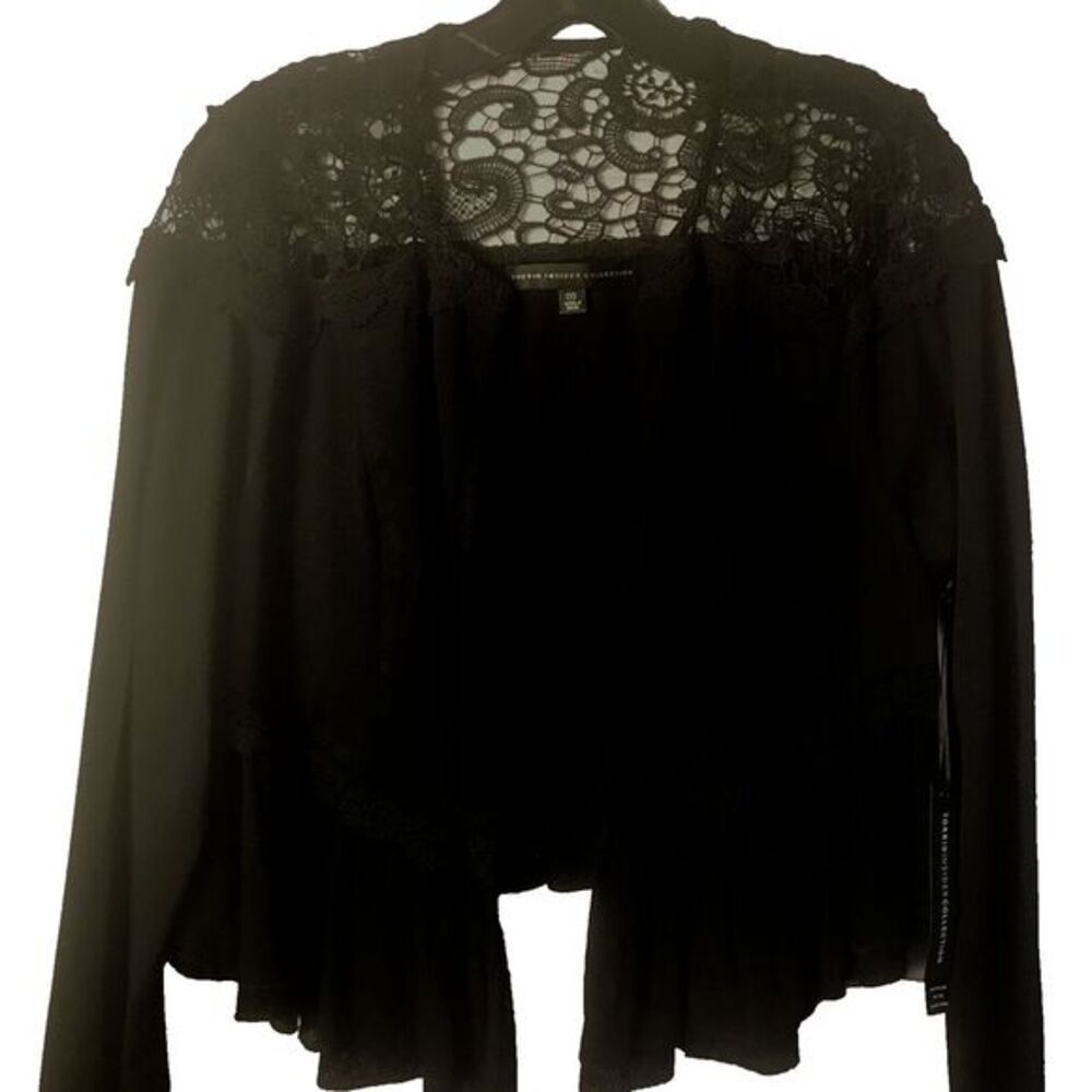 Torrid Collection Limited‎ Edition Black Lace Ruffle Cardigan Size M/L NWT